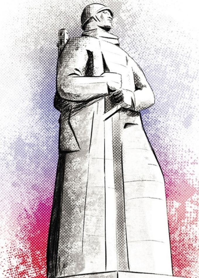 Стоит над горою Алёша